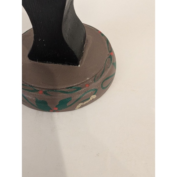 Vintage Santa Claus Figurine Hand Carved Wood Jointed Arms Folk Art 17" Tall - Picture 13 of 14